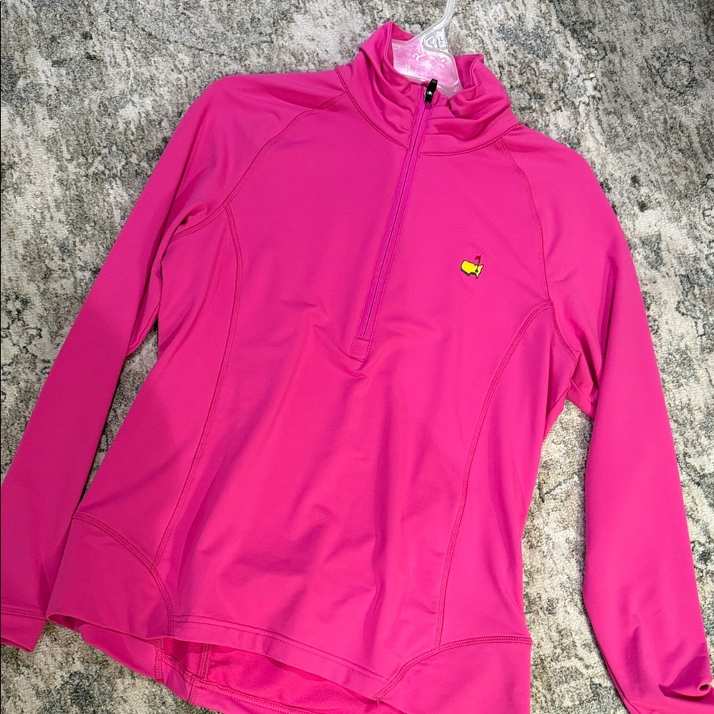 Women's Pink Quarter-Zip Top